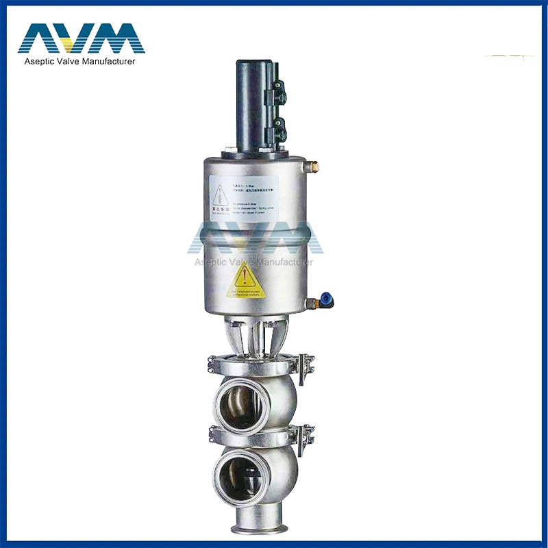 Stainless Steel Sanitary Pneumatic Divert Seat Valve