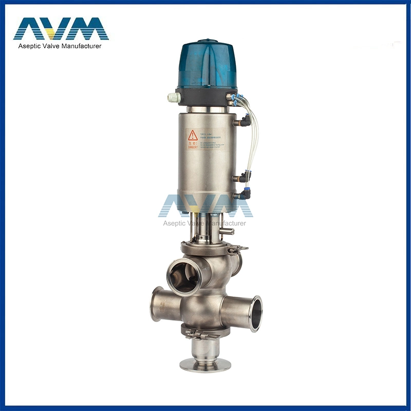 Stainless Steel Sanitary Double Seat Mix Proof Valves