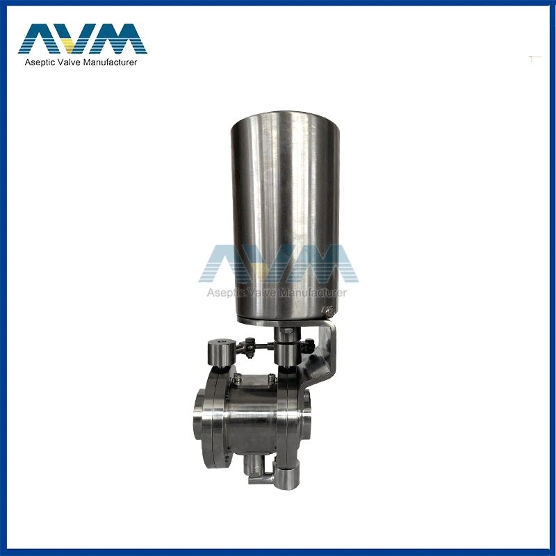 Ss316lstainless Steel Sanitary as-I Double Seat Mix-Proof Valve