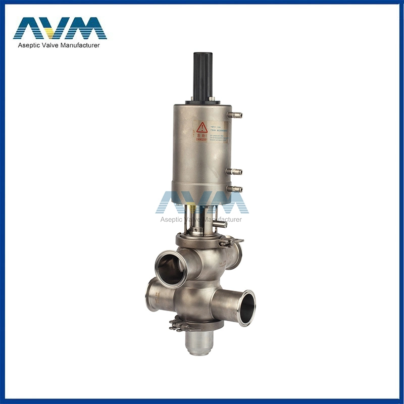 Stainless Steel SS316L Sanitary 24V Double Seat Mix-Proof Valve