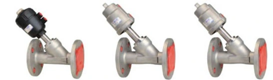 Hot Sale Piston Operated Pneumatic Stainless Steel Angle Seat Valve