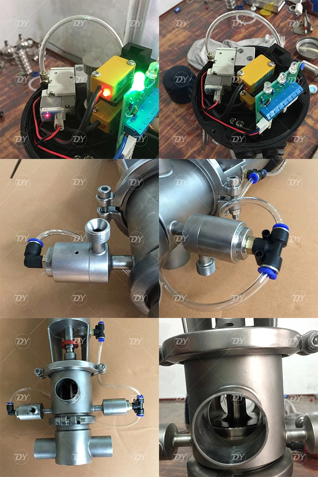 SS304 Pneumatic 63.5mm Mix-Proof Valve for CIP Recover